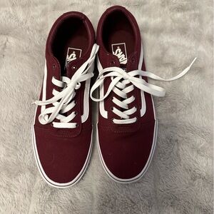 NWOT Burgundy Vans